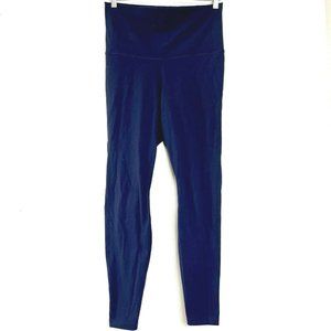 Nike Navy Blue Fold-Over Dri-Fit One Luxe Leggings